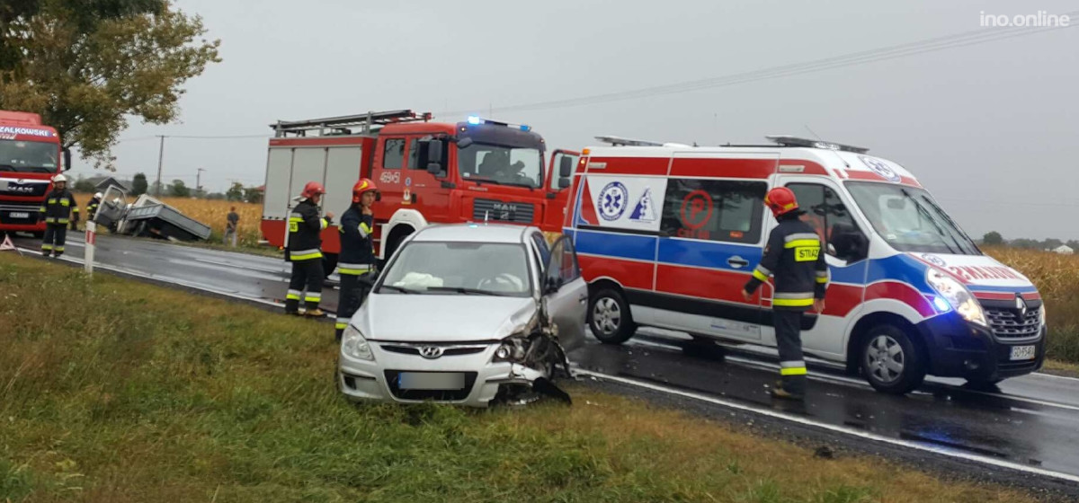 Kraksa w Wierzchosławicach. Korki na DK15