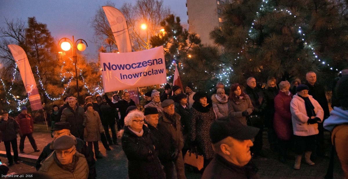 Inowrocław - Protestowali w obronie wolnych medi