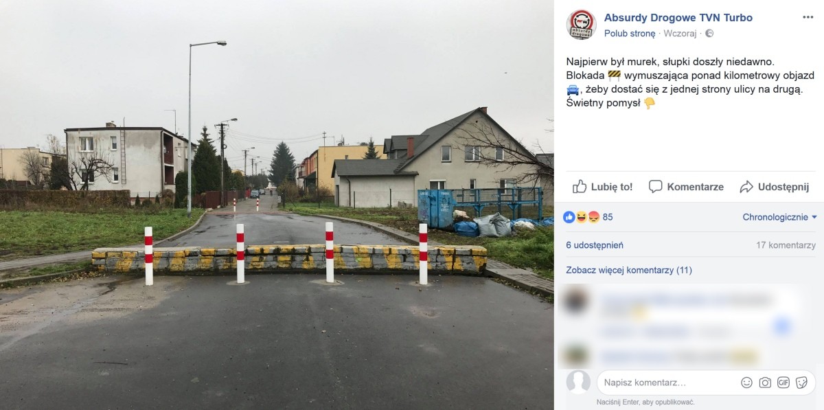 Inowrocław - "Absurdy drogowe" zn
