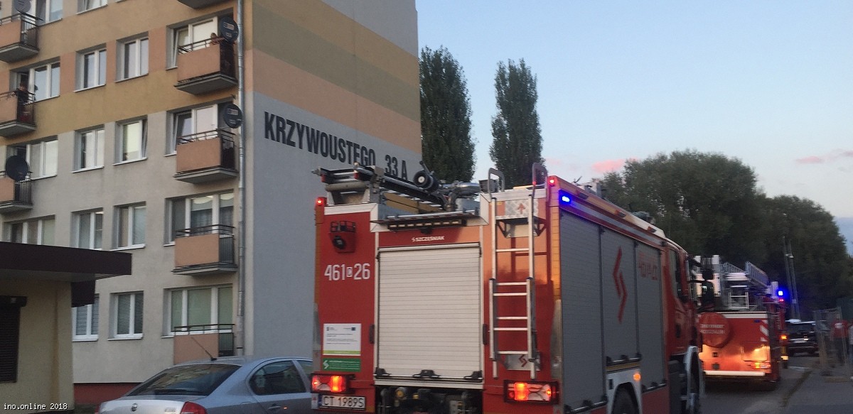 Inowrocław - Zadymienie w mieszkaniu na Piastowskim