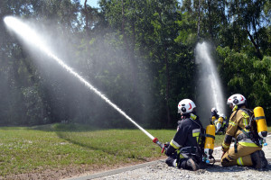 Ćwiczenia strażaków w Górze - 141