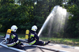 Ćwiczenia strażaków w Górze - 171