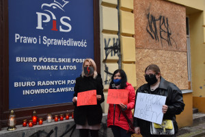 Protest przeciwko zakazowi aborcji Inowrocław - DSC_0154