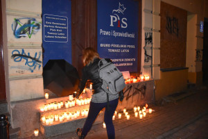 Protest przeciwko zakazowi aborcji Inowrocław - DSC_0258