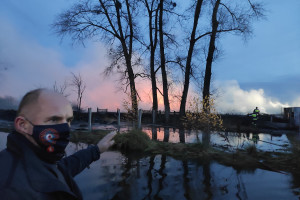 Pożar w Raciniewie - Raciniewo, fot. Beata Krzemińska (9)