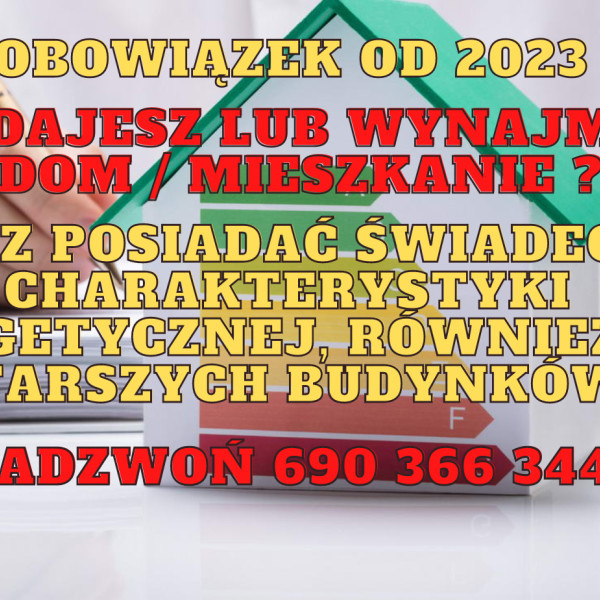 Świadectwa charakterystyki energetycznej