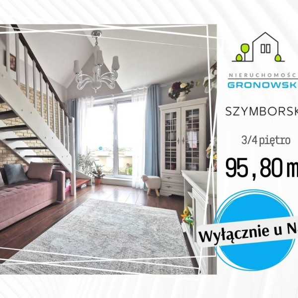 DWUPOZIOMOWE, stylowe 95,80 m² na ul. Szymborskiej.
