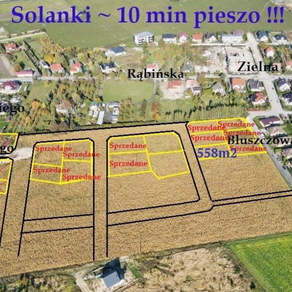 Ostatnie działki blisko Solanek ~ okolica ul.Bluszczowej ~ 558m2 !!! 