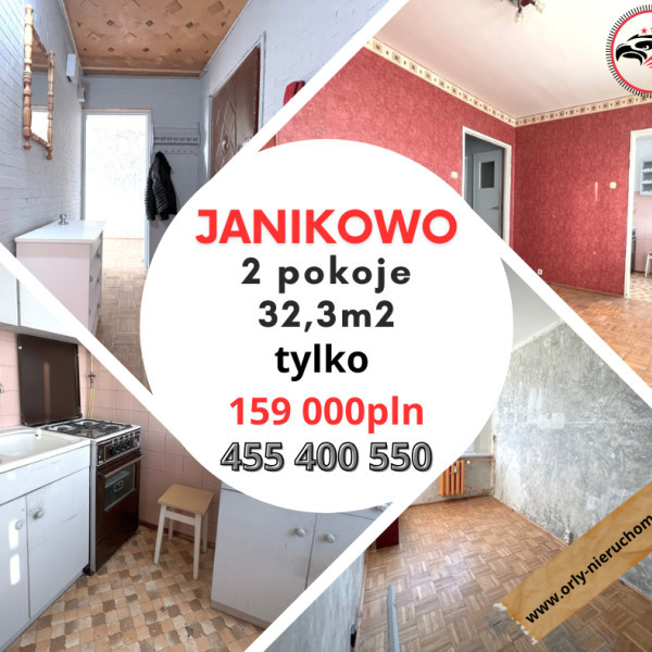 ​Atrakcyjna cena – tylko 4922 zł/m2- 2 pokoje -JANIKOWO