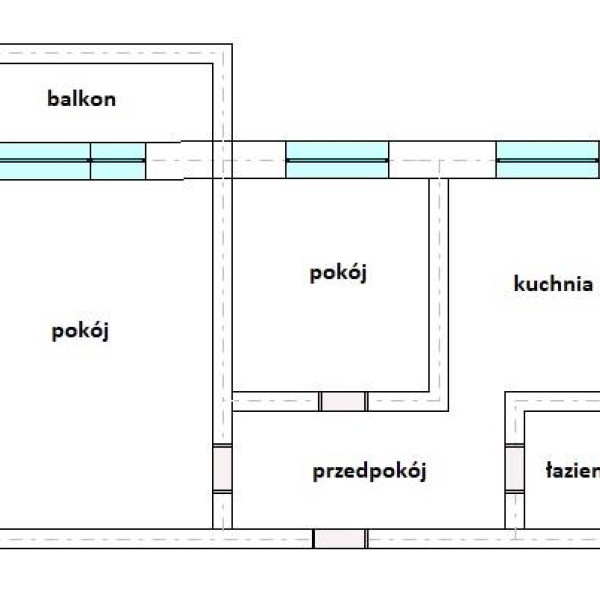 Mieszkanie 45m2 przy Solankach- duży balkon