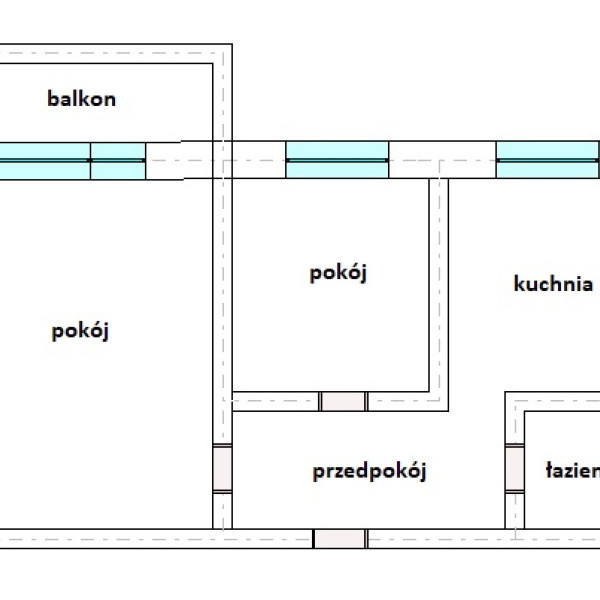 Mieszkanie 45m2 przy Solankach- duży balkon