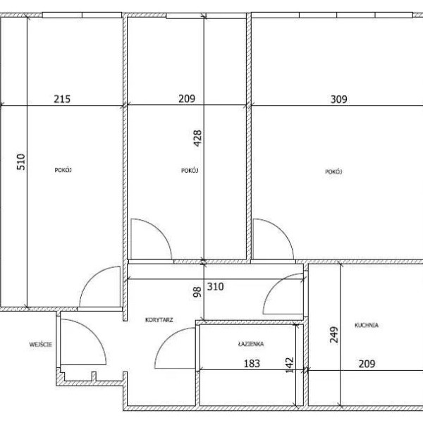 Mieszkanie ok.46m2 III piętro os. Piastowskie