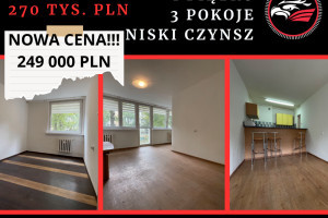 |Atrakcyjne mieszkanie 3 pokoje, I piętro, os. Piastowskie