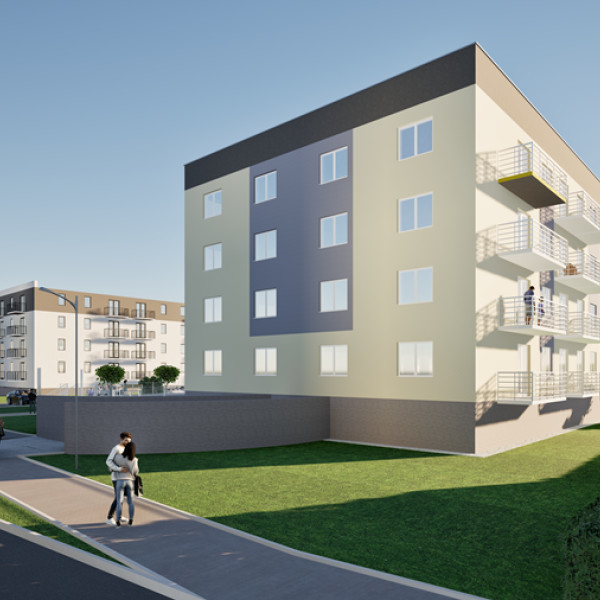 Mieszkanie dwupokojowe 39,20m2 z balkonem w nowym bloku