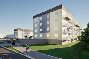 |48m2 na 1 piętrze, nowy blok, winda, hala garażowa