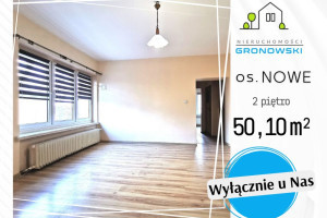 |ATRAKCYJNE 50,10 m² - 2 pokoje II PIĘTRO na Osiedlu Nowym.