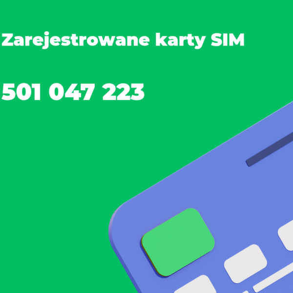 Zarejestrowana/ niezarejestrowane bez rejestracji zagraniczne oraz Polskie SIM - karta prepaid e-sim