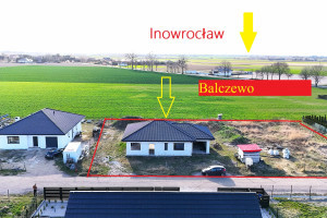 |Dom z garażem w bryle w Balczewie do wykończenia - gminna droga dojazdowa