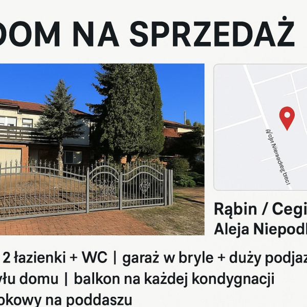 * Dom na sprzedaż na Rąbinie - idealna lokalizacja dla Rodziny *