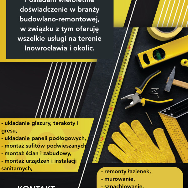 🛠️ USŁUGI REMONTOWO–BUDOWLANE 🛠️