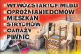 wywóz starych mebli, likwidacja mieszkań ,piwnic,gruzu duzy kontener 