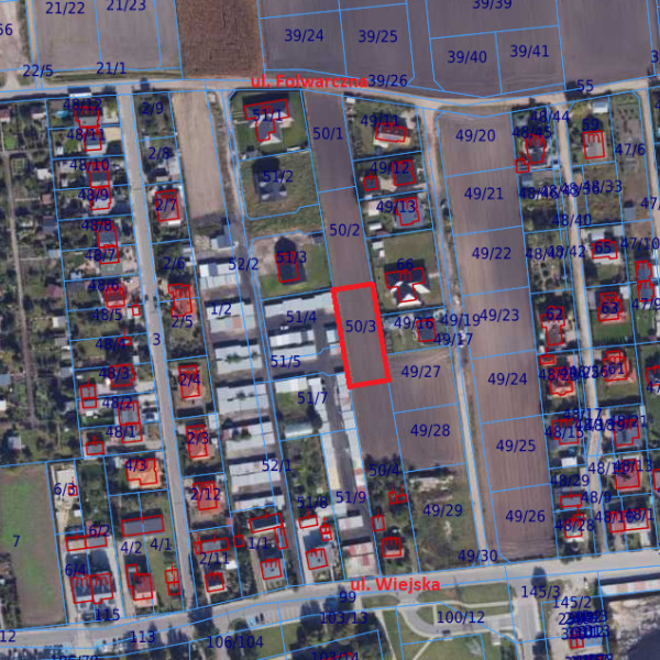Działka 1000 m² – Kruszwica, ul. Wiejska/Folwarczna, Zagople