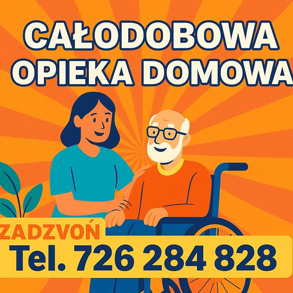 Profesjonalna opieka 24/7 dla seniorów i osób z niepełnosprawnościami Inowrocław i okolice, z zamieszkaniem