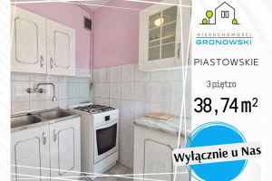 |Piastowskie – 2 pokoje, 38,74 m² | Słoneczne, DWUSTRONNE z balkonem.