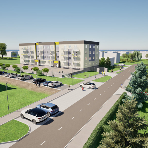 Nowe mieszkanie  na 1 piętrze w bloku z windą