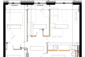 |Ostatnie mieszkanie - 58,6m2 - możiiwość wykończenia pod klucz