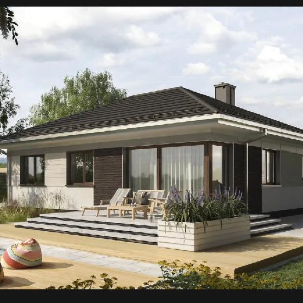 Nowoczesny, parterowy dom ok. 89 m2 w Inowrocławiu