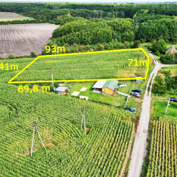 Duża działka budowlana przy lesie z WZ! Słońsko