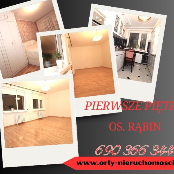 Komfortowe mieszkanie, osiedle Rąbin, 3 pokoje, PIERWSZE PIĘTRO, gotowe do zamieszkania!