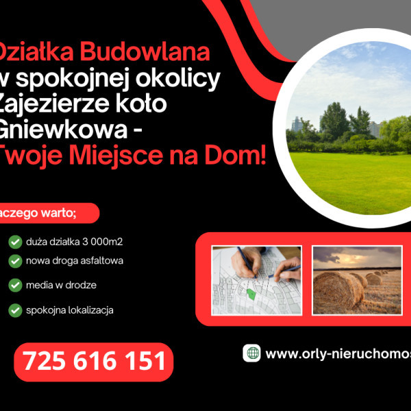 Działka Budowlana w Zajezierzu – Spokojna Lokalizacja Blisko Natury!