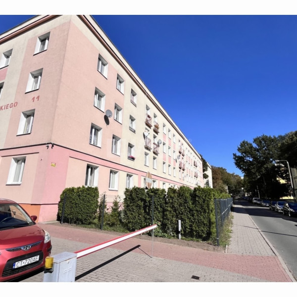 Osiedle Nowe/Solanki-3 pokoje 61,6m2 na Parterze w bloku zarządzanym przez Wspólnotę - teren zamknięty