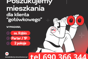 |Poszukujemy mieszkania