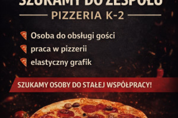 |Praca w Pizzerii na stanowisku kelner/kelnerka 