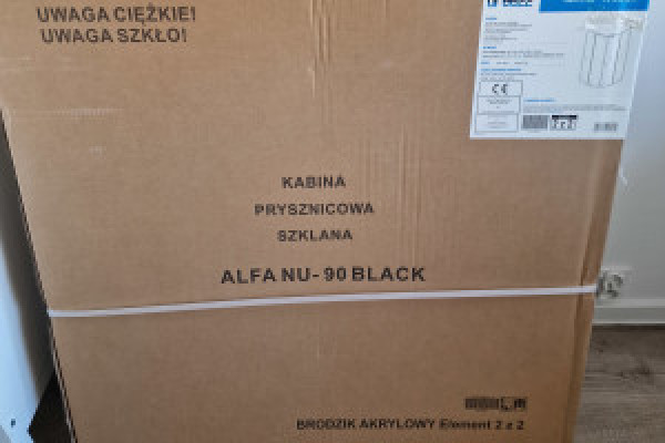 |BRODZIK AKRYLOWY BIAŁY 90X90X13 