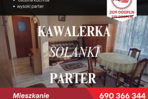 |Przytulna kawalerka na wysokim parterze przy Solankach! + GARAŻ