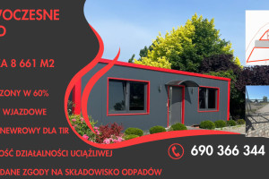 |Nowoczesne biuro +utwardzona działka 8661m2