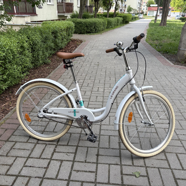 ROWER miejski 24” dziecięcy/młodzieżowy Kross LE GRAND Lille JR biały. JAK NOWY! POLECAM !!!