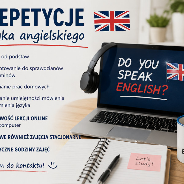 📚 Korepetycje z języka angielskiego – online i stacjonarnie 🇬🇧
