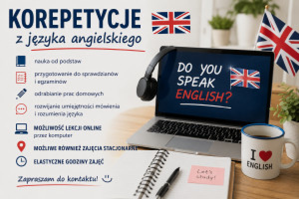 |📚 Korepetycje z języka angielskiego – online i stacjonarnie 🇬🇧