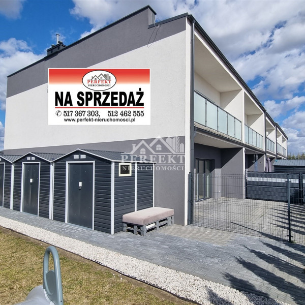 Nowe, wykończone 3-pokojowe mieszkanie z loggią (2025 r. bud.) w eleganckim szeregu na ter. ogrodzonym w otoczeniu lasów ~ 12 km od miasta ~ BEZ PODATKU PCC !