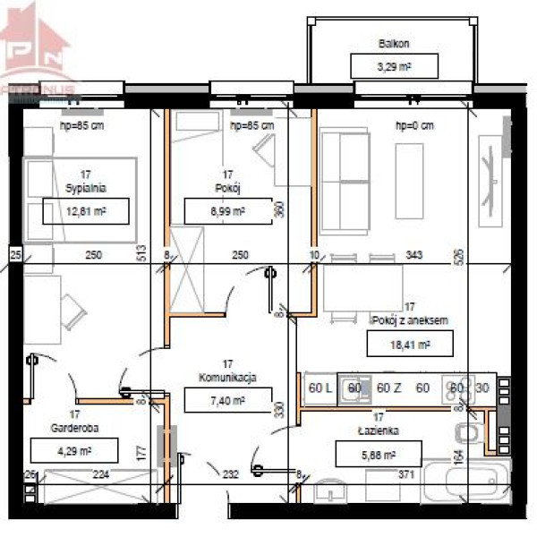 Ostatnie mieszkania - 57,39 m2 - możliwość wykończenia pod klucz, uzdrowiskowa część INOWROCŁAWIA