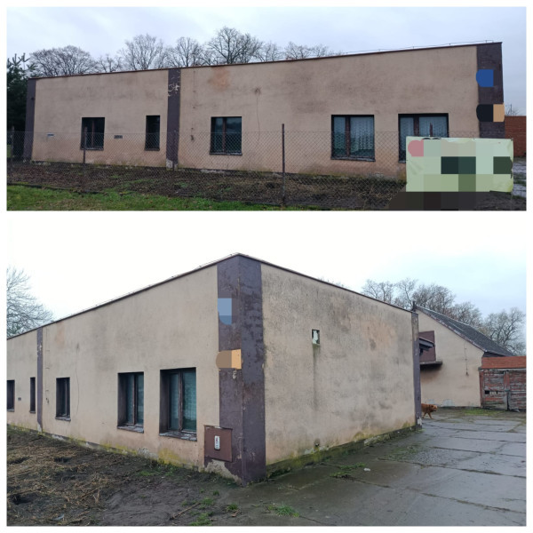 Sprzedam trzy budynki murowane ok. 520 m2 na działce 4000 m2 ok. 10 km od INOWROCŁAWIA