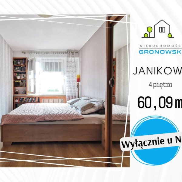 🔑 60,09 m² wygody w JANIKOWIE | W PEŁNI WYPOSAŻONE 3 pokoje gotowe do zamieszkania.