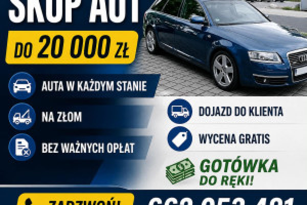 |Kupie Autka w każdym stanie sprawne/niesprawne/na złom/odbiór nawet dziś!/ 📞 662-053-481 📞