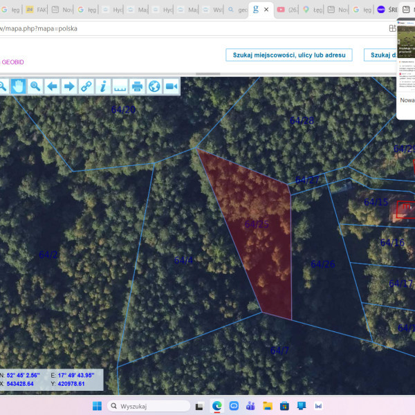 Działka rekreacyjna 1460 m² w pięknej okolicy