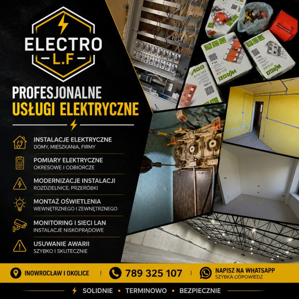 USŁUGI ELEKTRYCZNE – ELECTRO L.F. ⚡